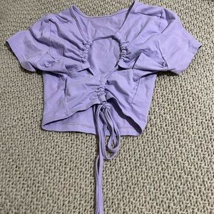 Babydoll shirt with fun crossover back.